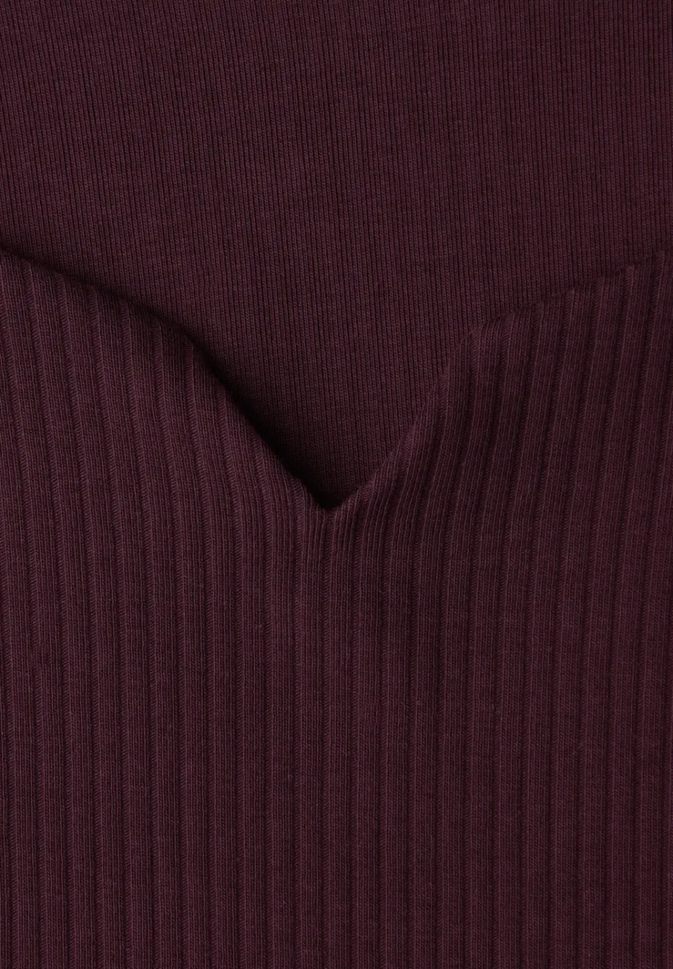 Basic Shirt mit Rippstruktur