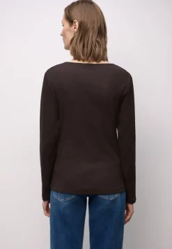 Basic Shirt mit Rippstruktur