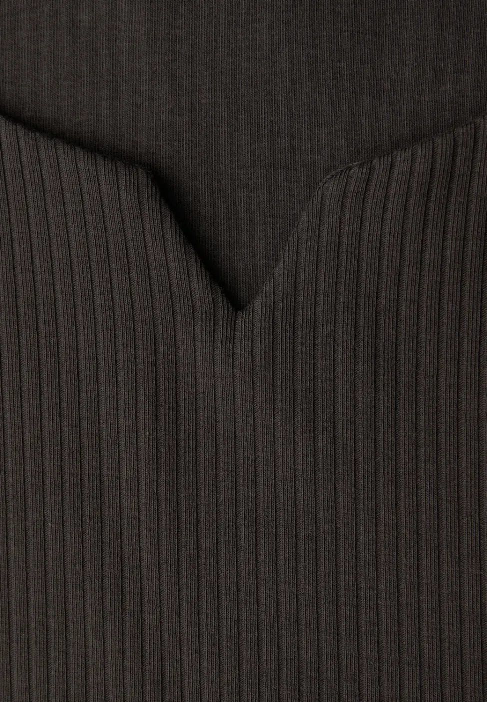 Basic Shirt mit Rippstruktur