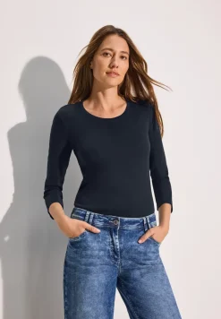 Basic Shirt mit Rundhals
