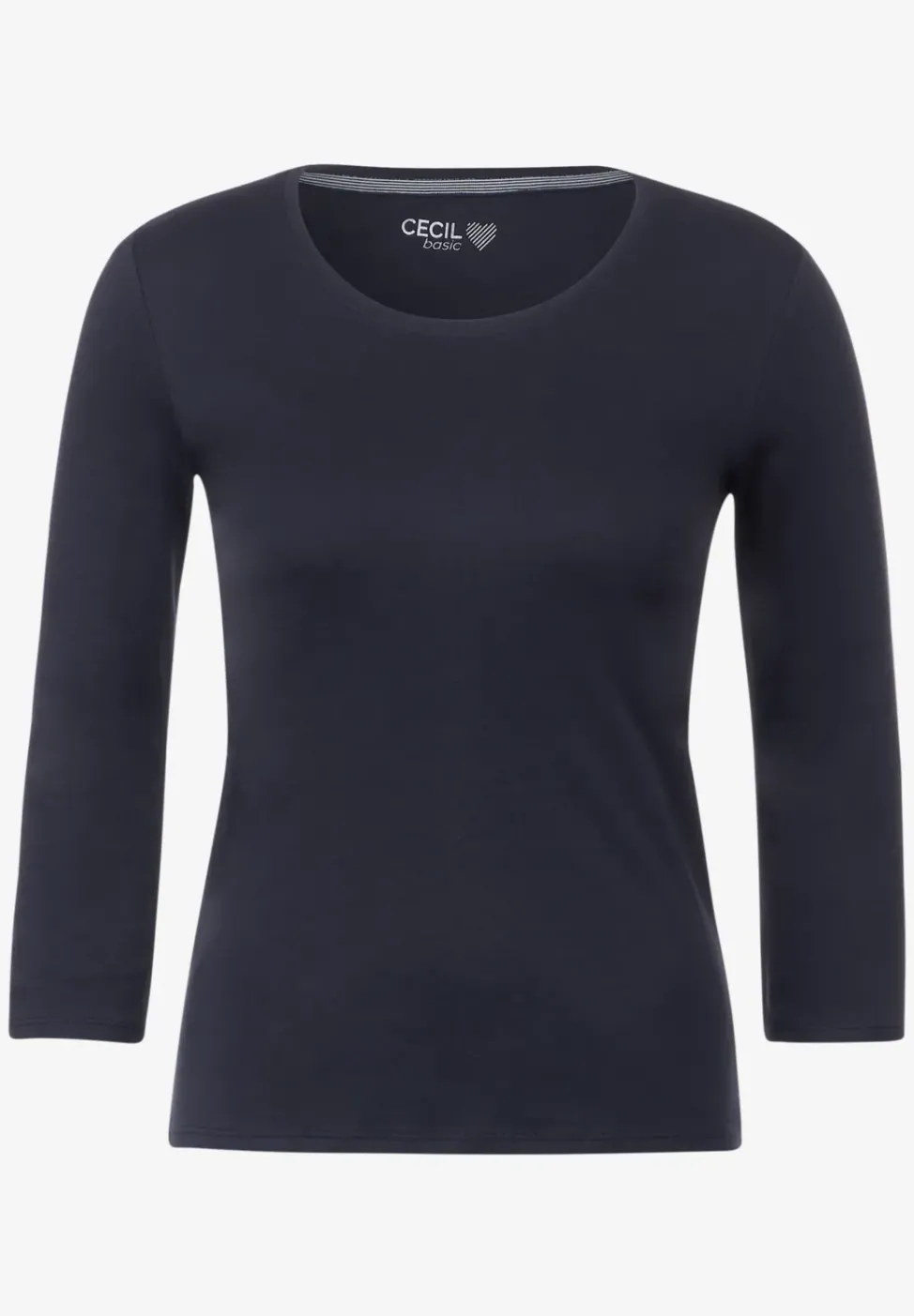 Basic Shirt mit Rundhals