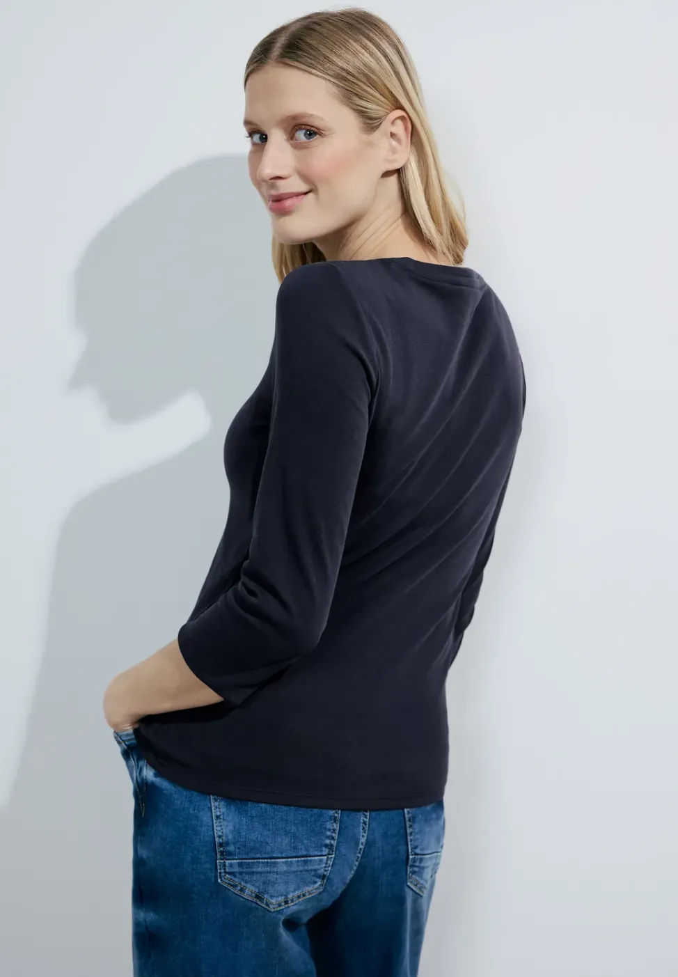 Basic Shirt mit Rundhals