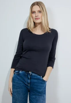 Basic Shirt mit Rundhals