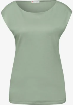 Basic Shirt mit U-Boot-Ausschnitt