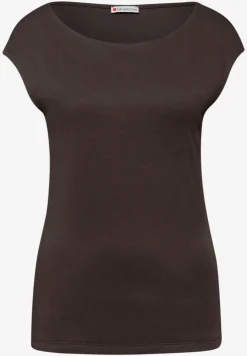 Basic Shirt mit U-Boot-Ausschnitt