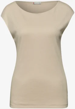 Basic Shirt mit U-Boot-Ausschnitt