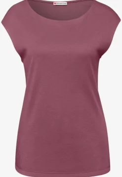 Basic Shirt mit U-Boot-Ausschnitt