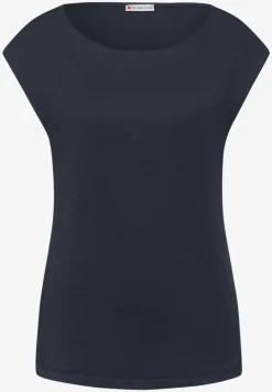 Basic Shirt mit U-Boot-Ausschnitt
