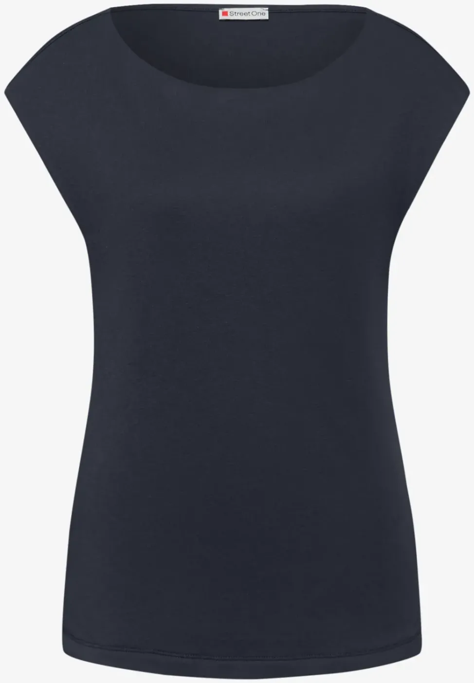 Basic Shirt mit U-Boot-Ausschnitt