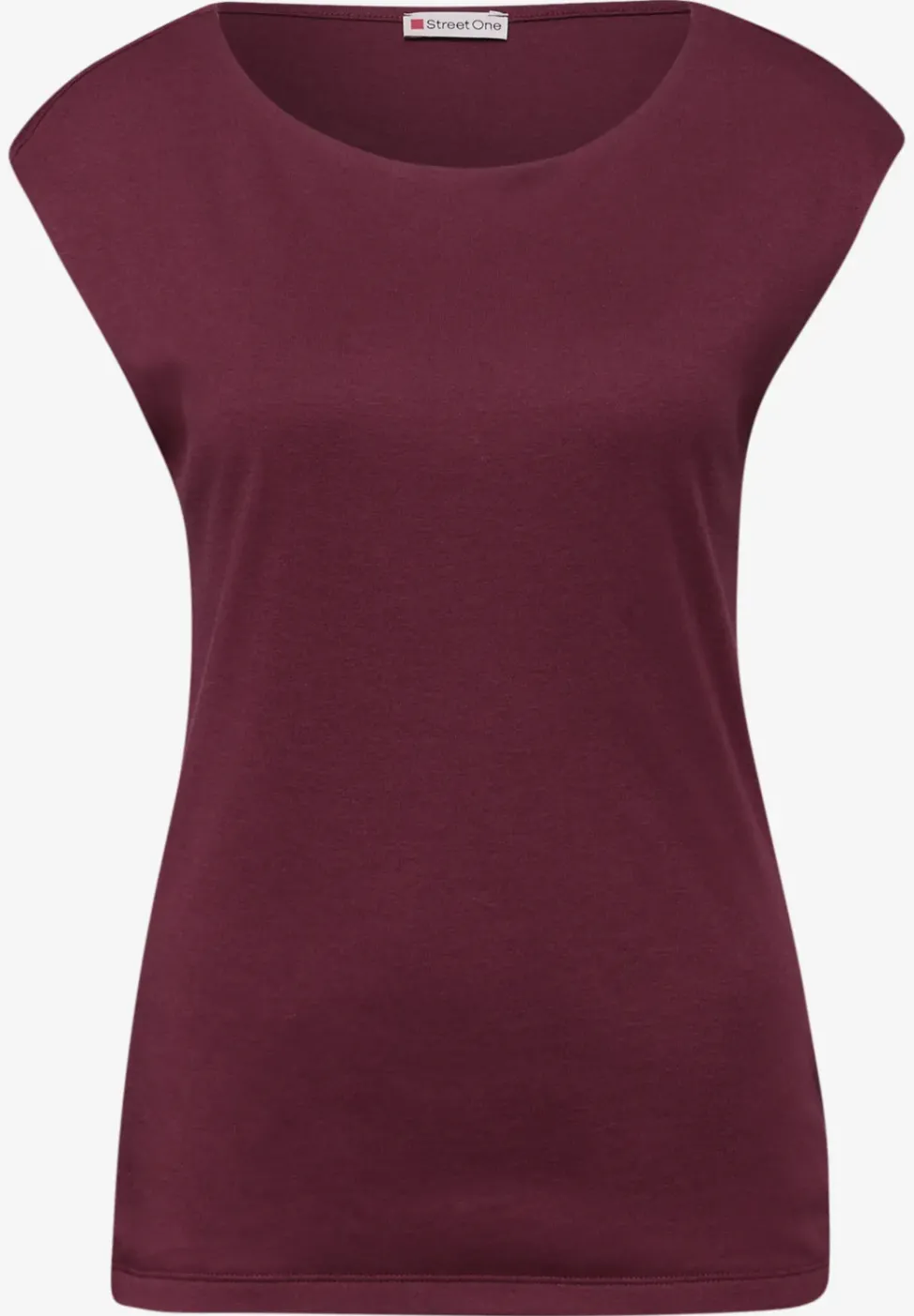 Basic Shirt mit U-Boot-Ausschnitt