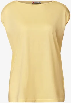Basic Shirt mit U-Boot-Ausschnitt