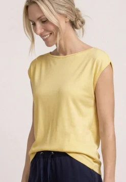 Basic Shirt mit U-Boot-Ausschnitt