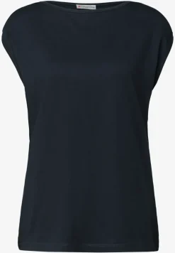 Basic Shirt mit U-Boot-Ausschnitt