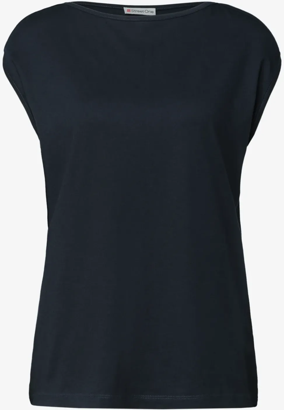 Basic Shirt mit U-Boot-Ausschnitt