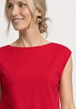 Basic Shirt mit U-Boot-Ausschnitt