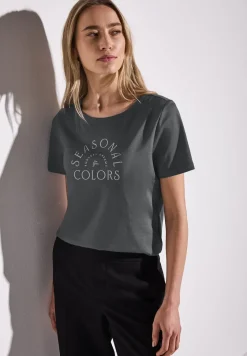 Basic Shirt mit Wording