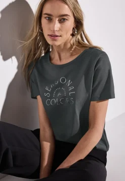 Basic Shirt mit Wording