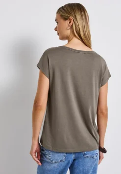 Basic Shirt mit Wording