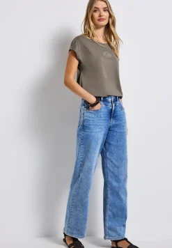 Basic Shirt mit Wording