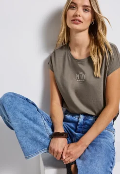 Basic Shirt mit Wording
