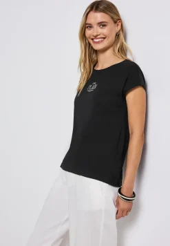 Basic Shirt mit Wording