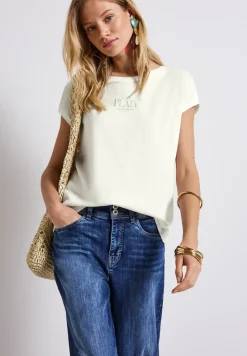 Basic Shirt mit Wording