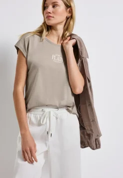 Basic Shirt mit Wording