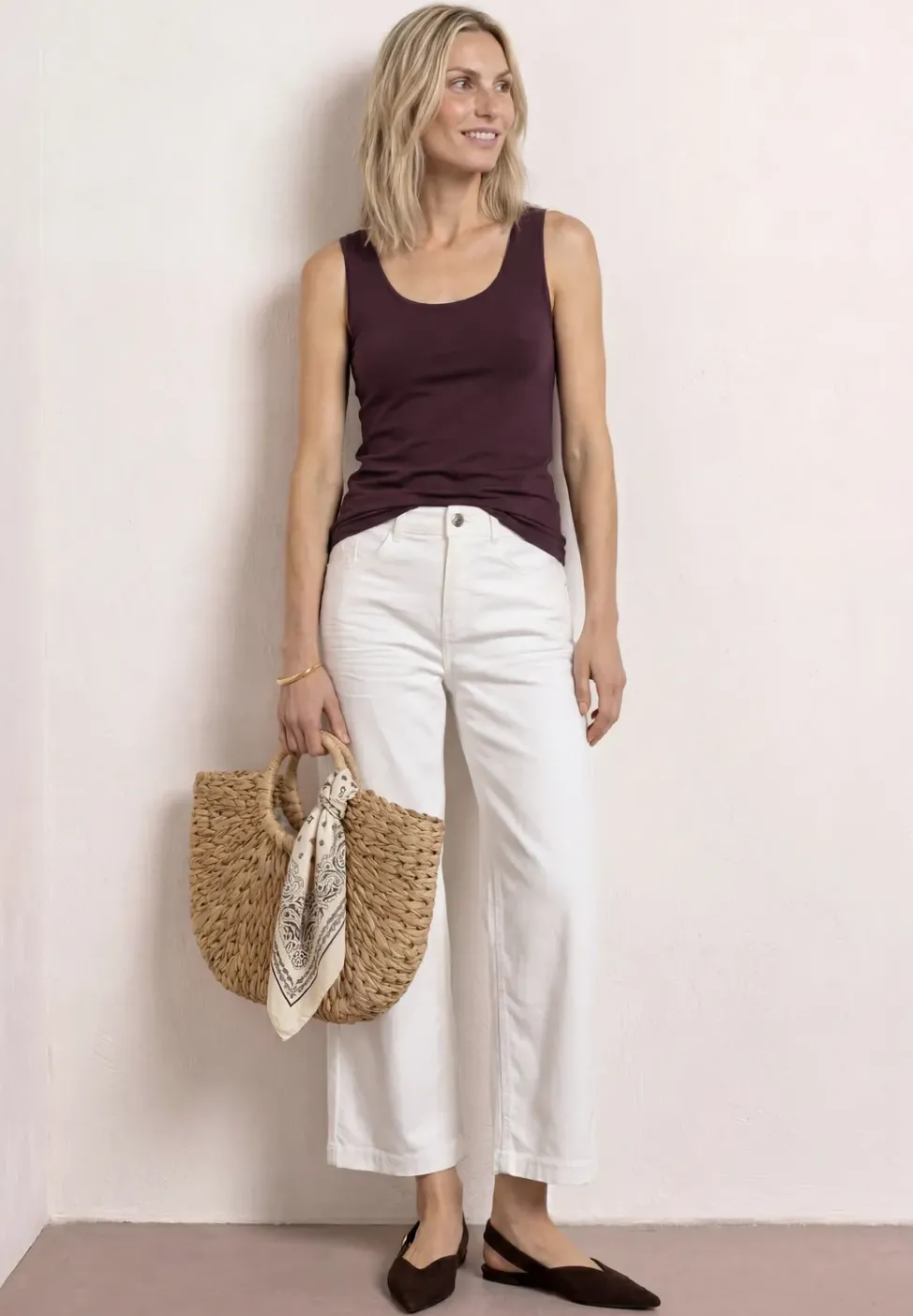 Basic Top mit Rundhals aus Jersey