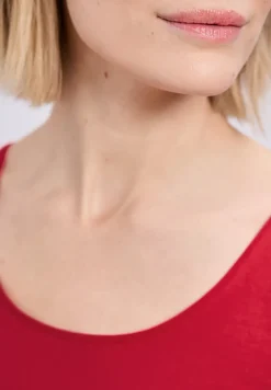 Basic Top mit Rundhals aus Jersey
