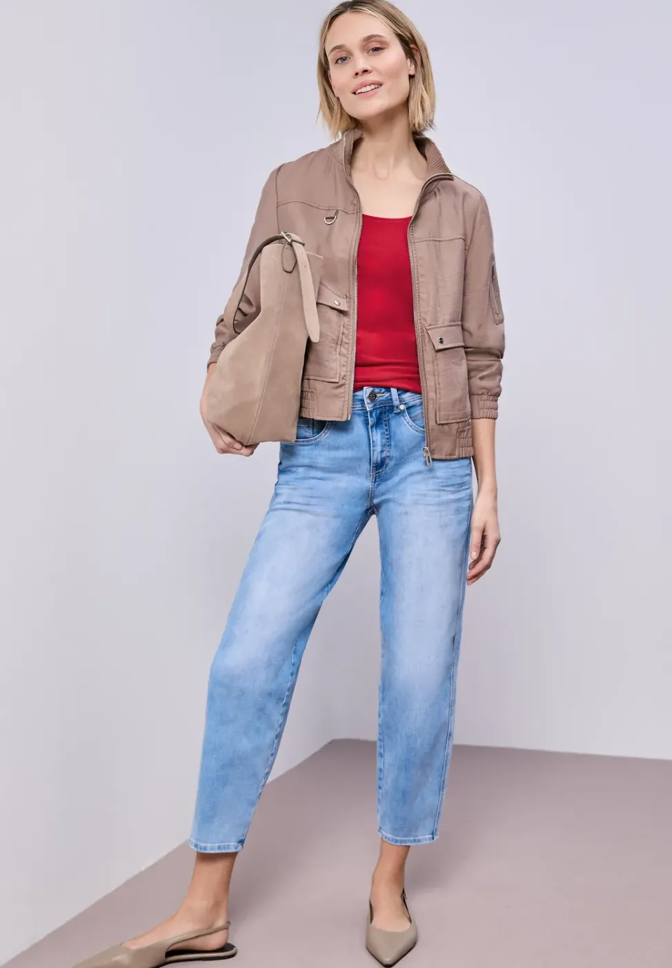 Basic Top mit Rundhals aus Jersey