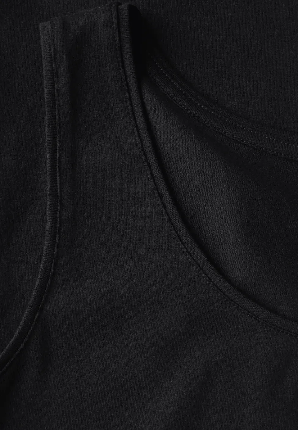 Basic Top mit Rundhals in Unifarbe