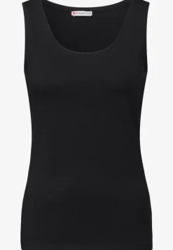 Basic Top mit Rundhals in Unifarbe