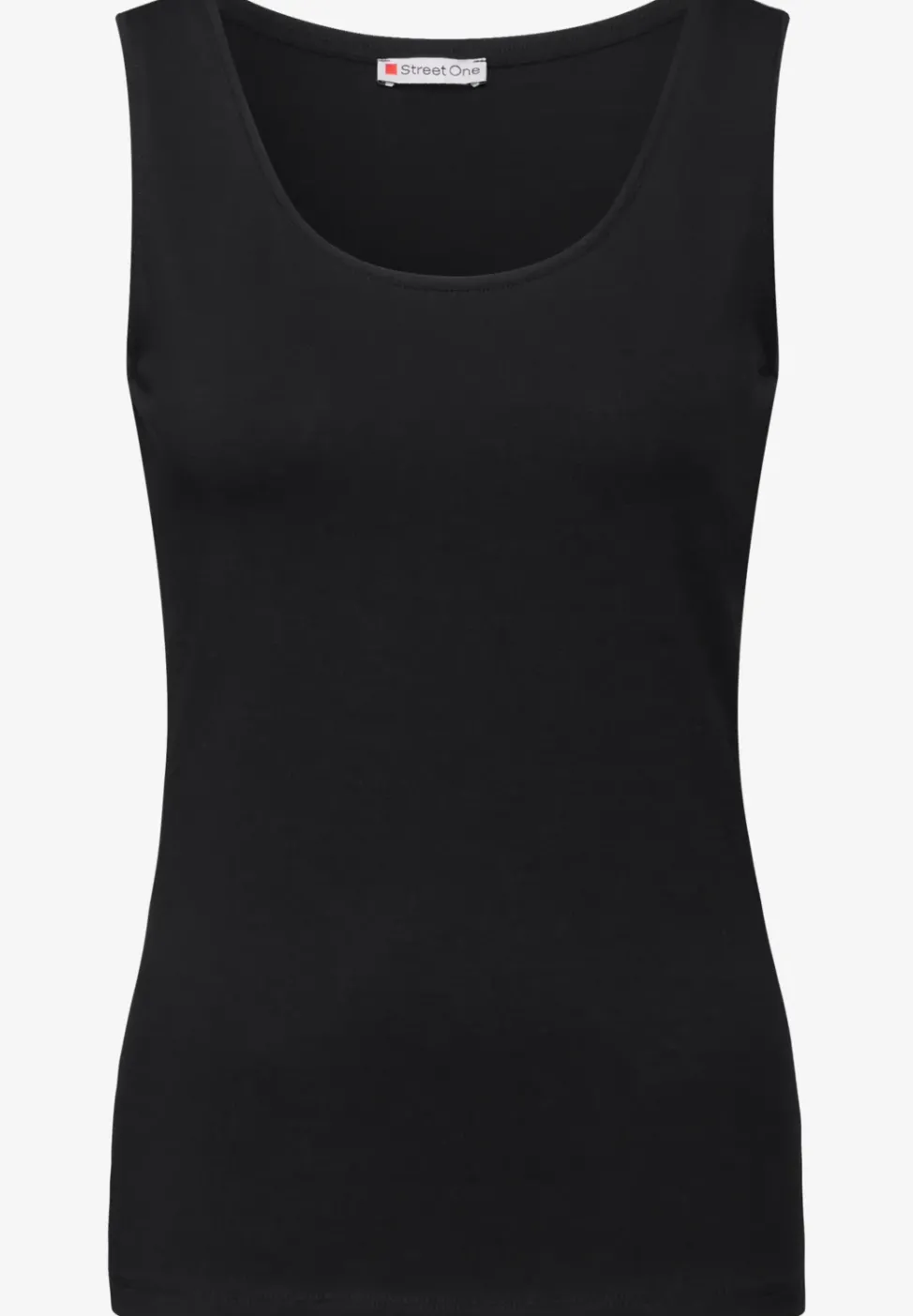 Basic Top mit Rundhals in Unifarbe