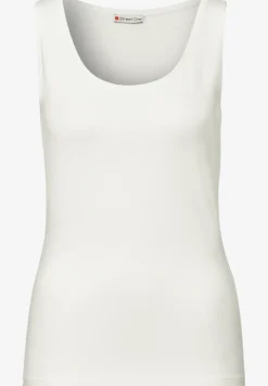 Basic Top mit Rundhals in Unifarbe