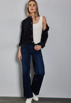 Basic Top mit Rundhals in Unifarbe