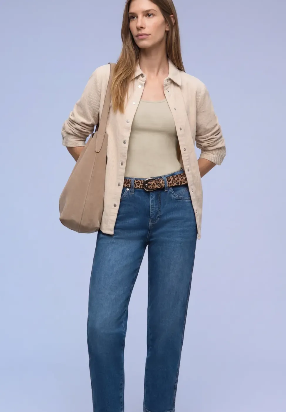 Basic Top mit Rundhals in Unifarbe