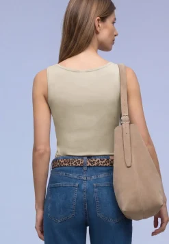 Basic Top mit Rundhals in Unifarbe