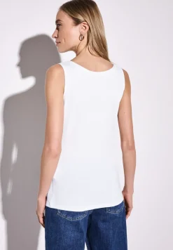 Basic Top mit Rundhals in Unifarbe
