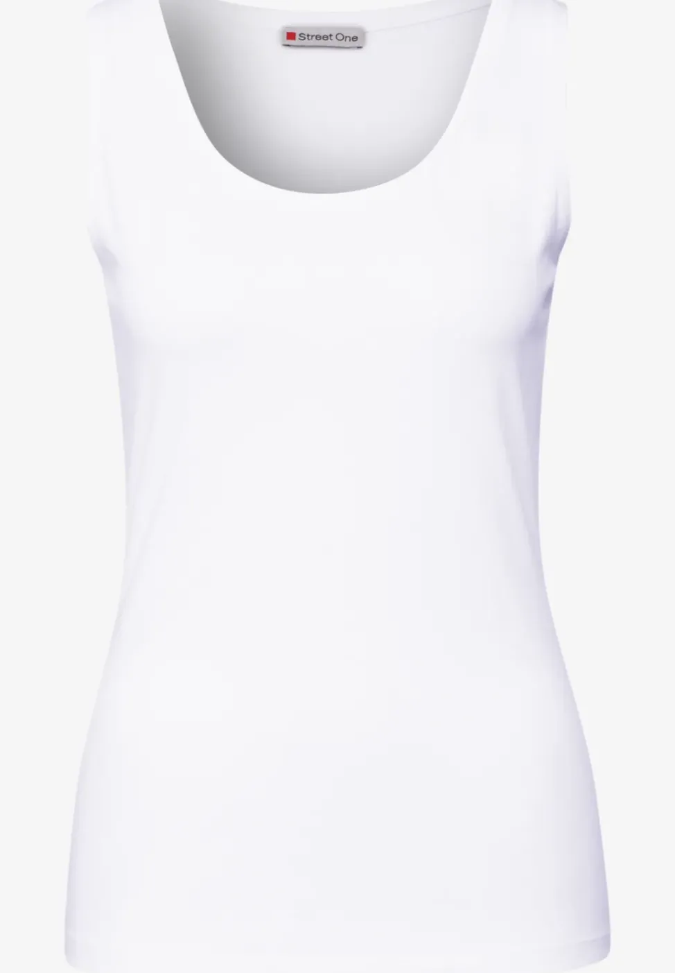 Basic Top mit Rundhals in Unifarbe