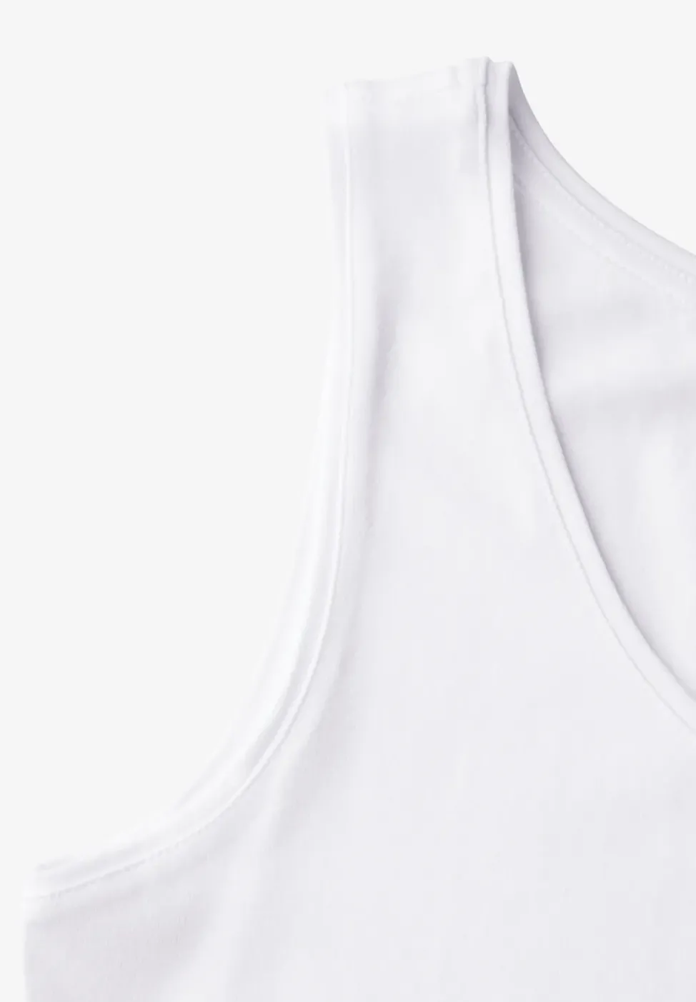 Basic Top mit Rundhals in Unifarbe