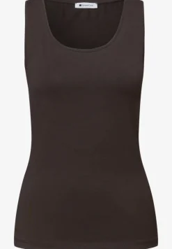 Basic Top mit Rundhals in Unifarbe