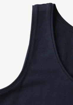 Basic Top mit Rundhals in Unifarbe