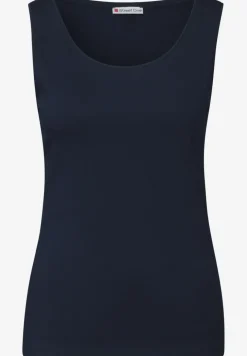 Basic Top mit Rundhals in Unifarbe
