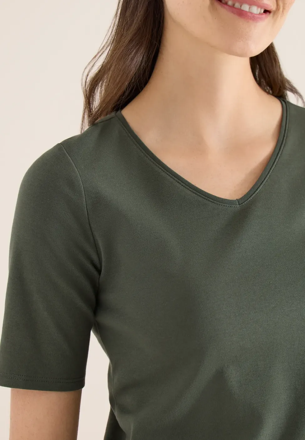 Basic T-Shirt aus Baumwolle