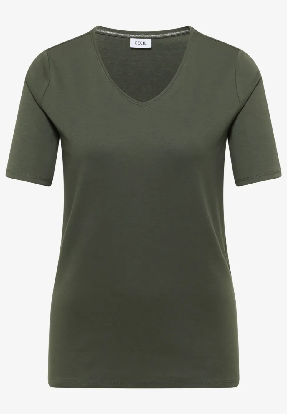 Basic T-Shirt aus Baumwolle