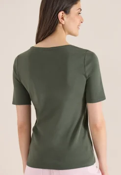 Basic T-Shirt aus Baumwolle