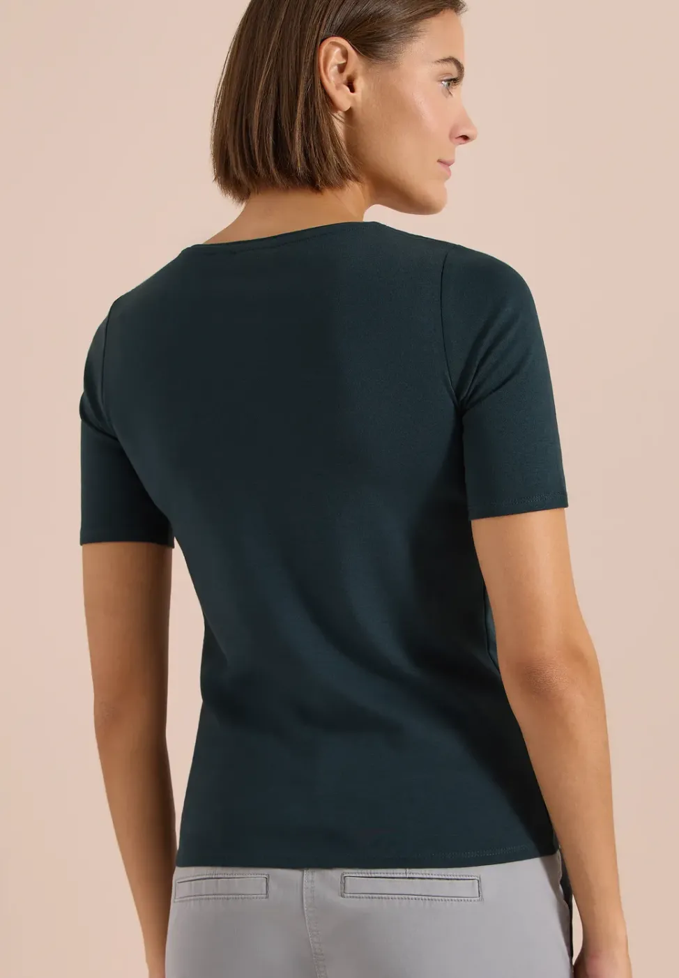 Basic T-Shirt aus Baumwolle