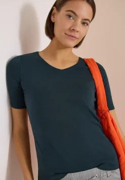 Basic T-Shirt aus Baumwolle