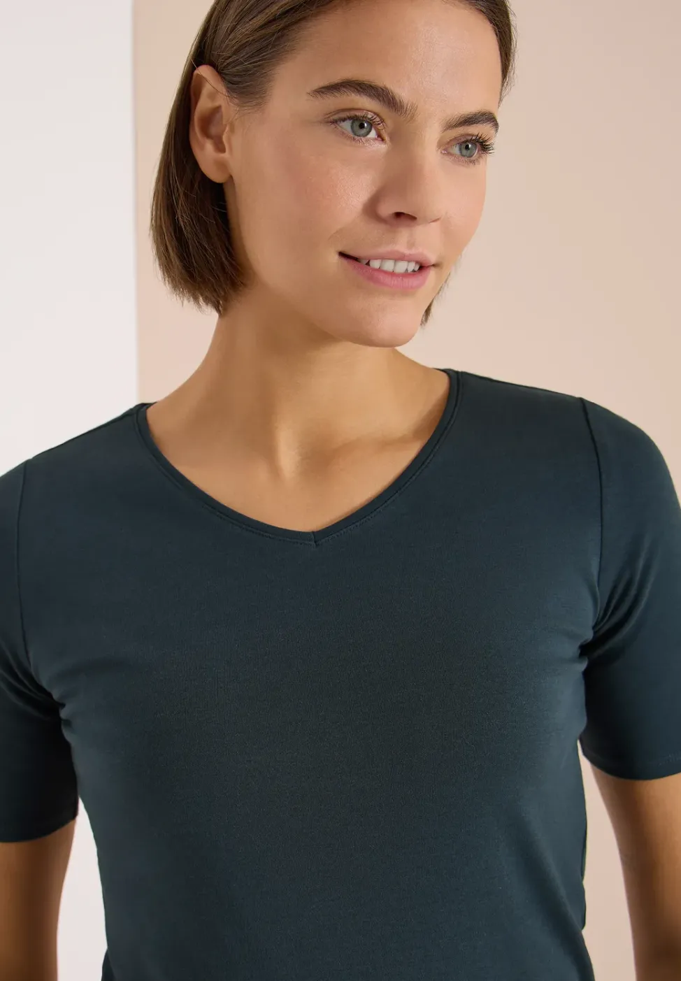 Basic T-Shirt aus Baumwolle