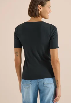Basic T-Shirt aus Baumwolle